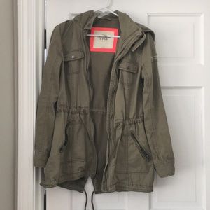 ABERCROMBIE barely worn army green jacket